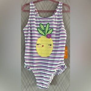 Gymboree- Striped Pineapple Swimsuit (Size 5T)